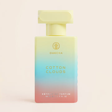 Front view of Cotton Clouds Extrait de Parfum bottle, 50 mL