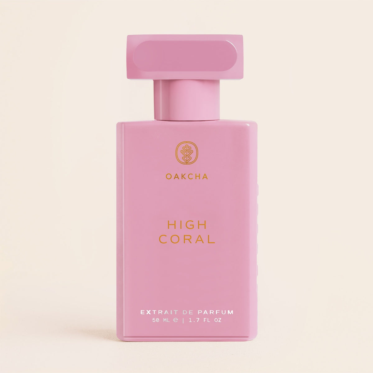 Front view of High Coral Extrait de Parfum bottle, 50 mL