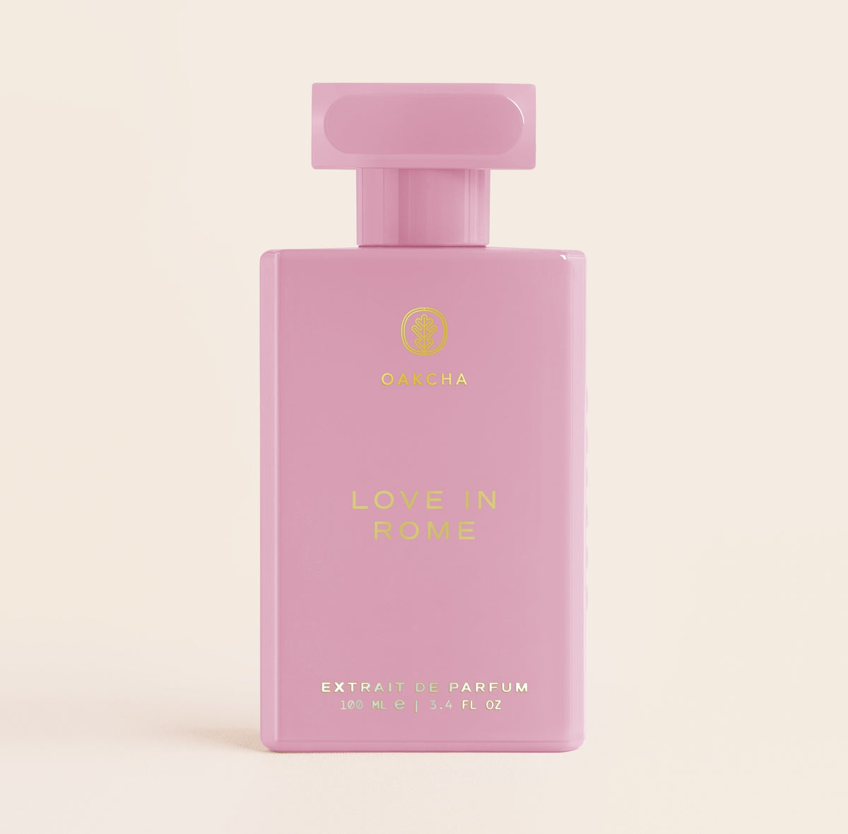 Front view of Love in Rome Extrait de Parfum bottle, 100 mL
