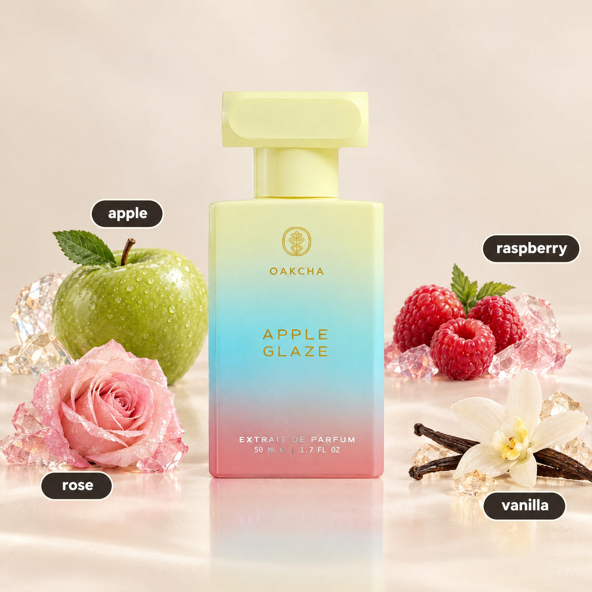 Apple Glaze bottle with notes