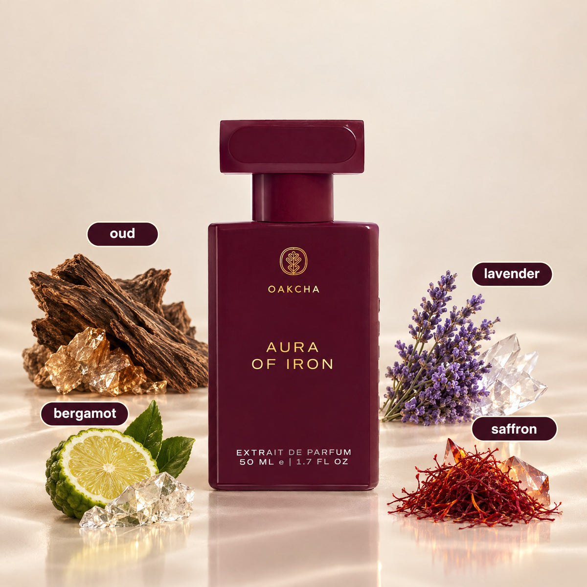 Aura of Iron bottle with notes
