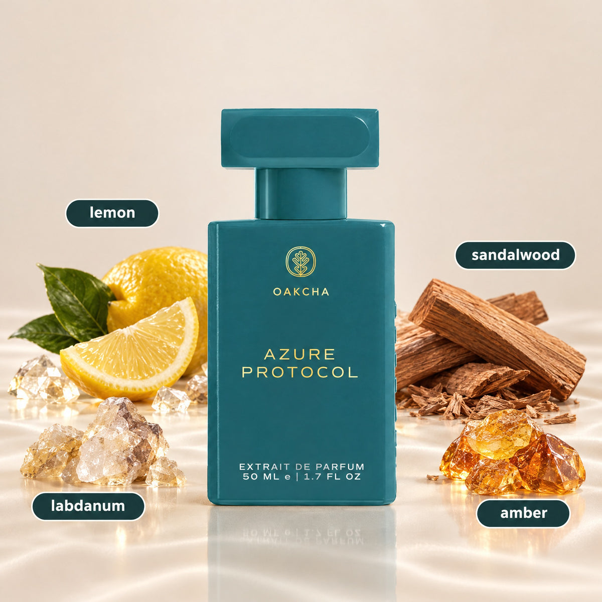 Azure Protocol bottle with notes