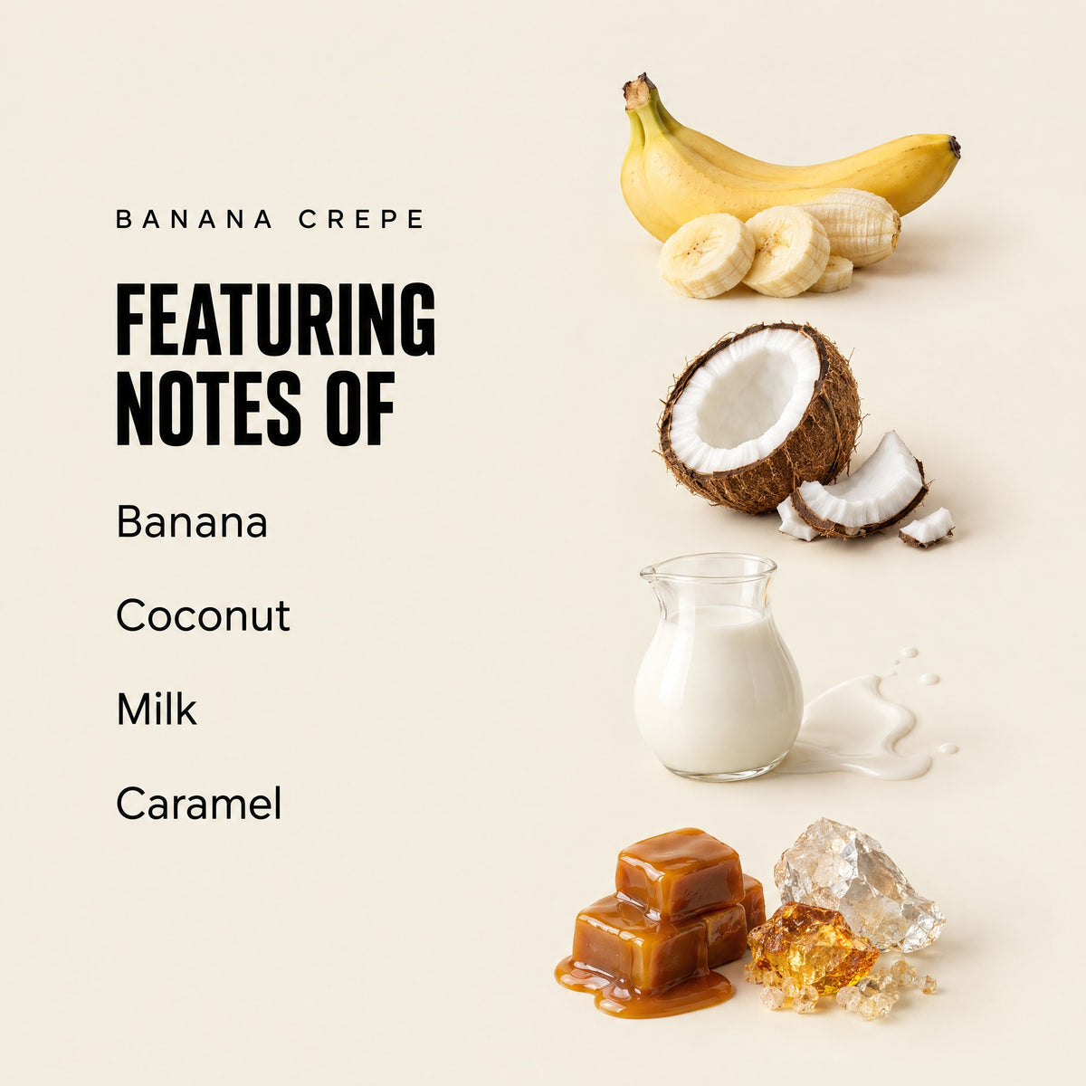 Banana Crepe featuring notes