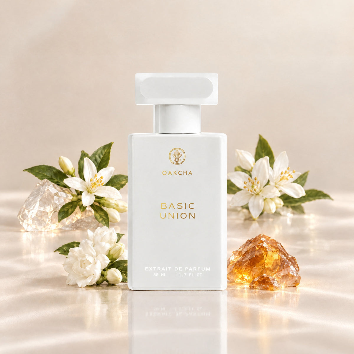 Basic Union Extrait de Parfum bottle with neroli, orange blossom, jasmine sambac and amber notes