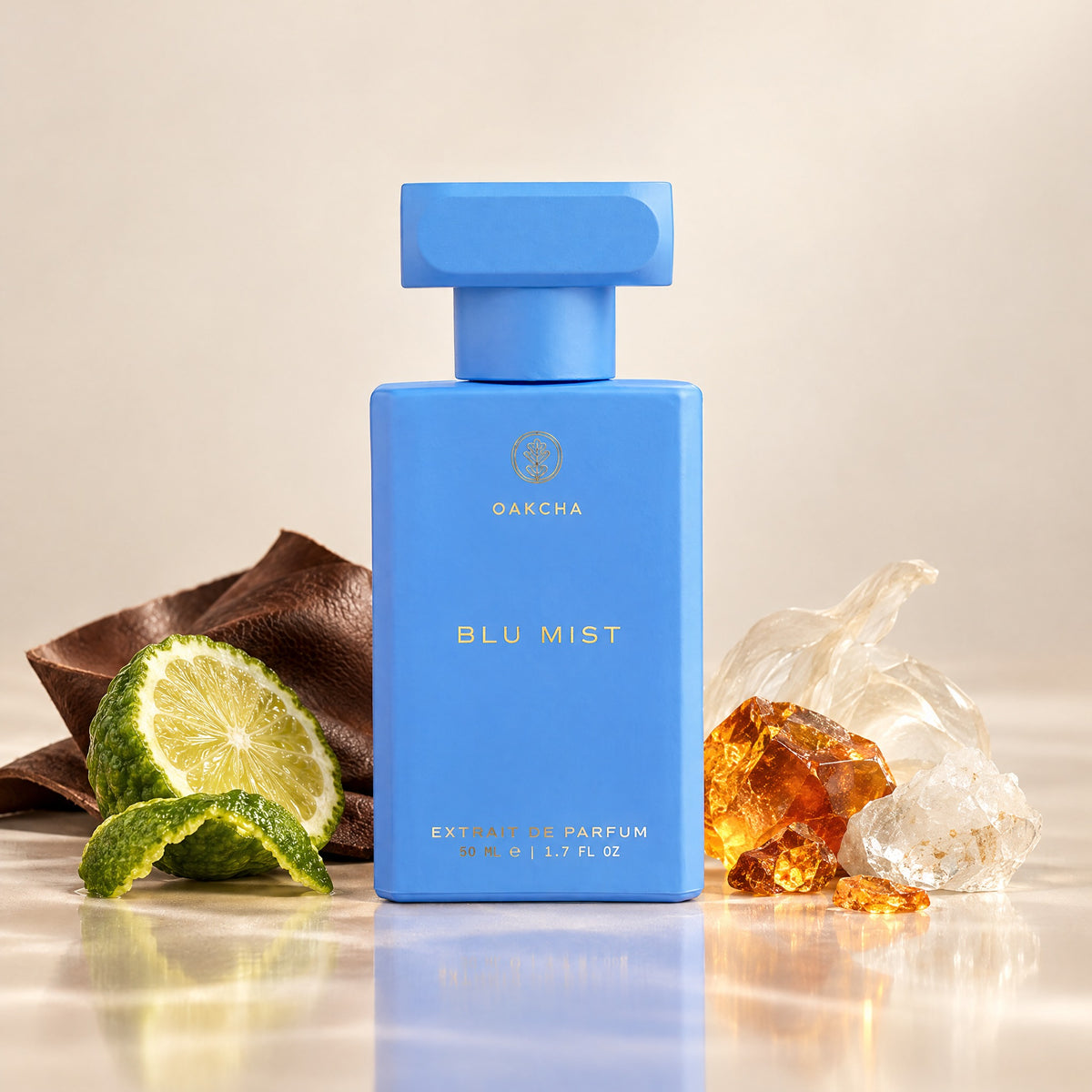 Blu Mist bottle with notes