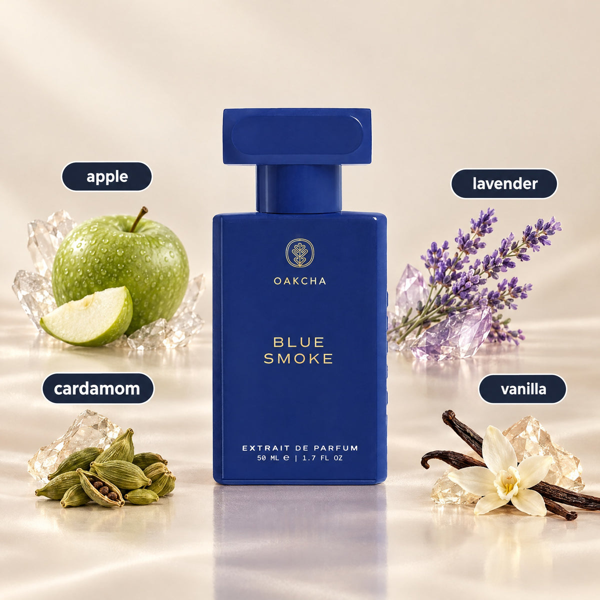 Blue Smoke bottle with notes