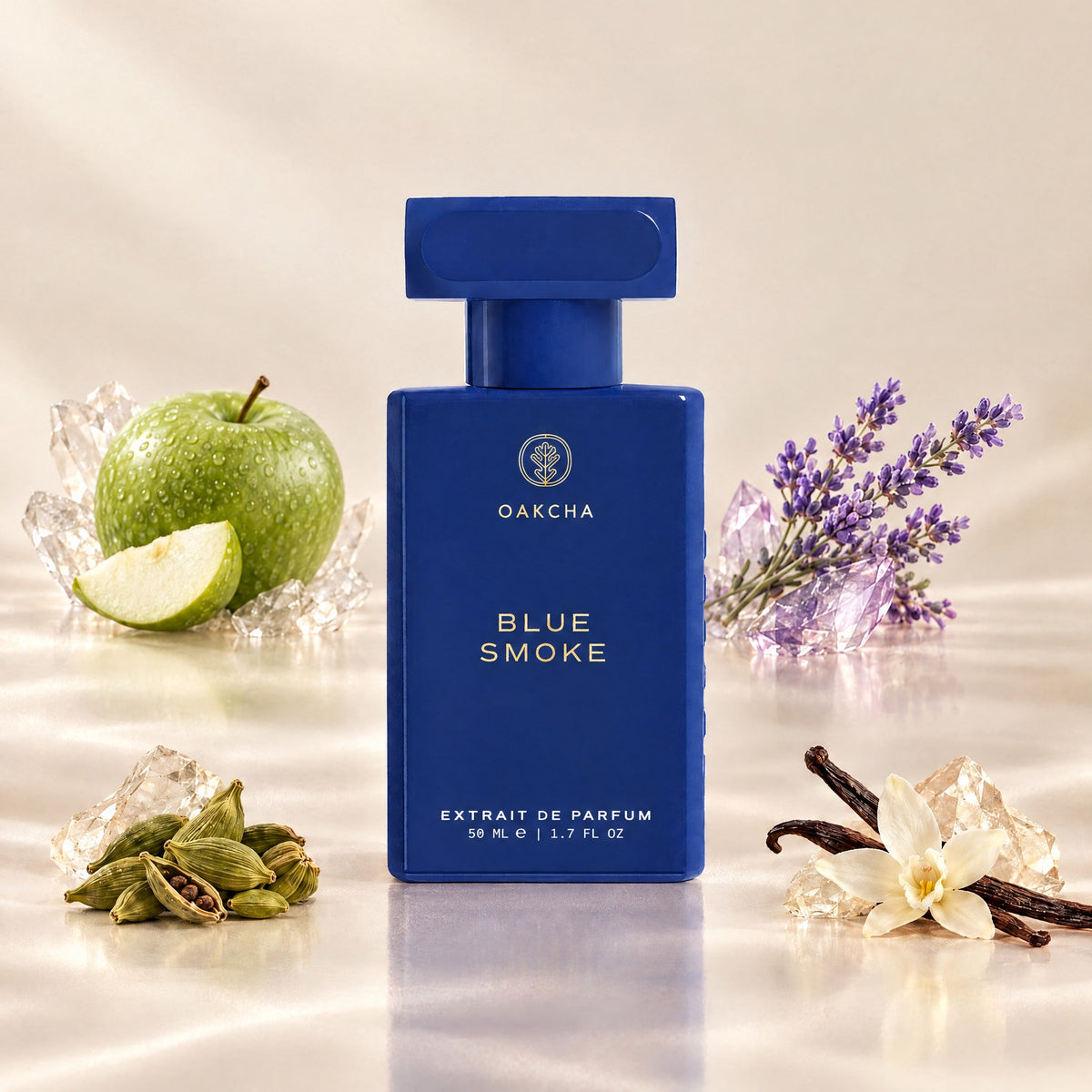 Blue Smoke bottle with notes
