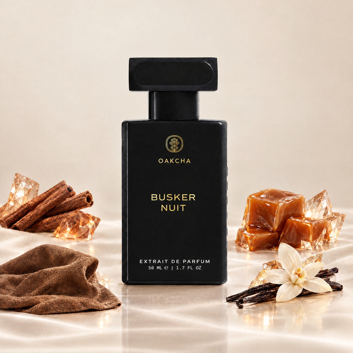 Busker Nuit bottle with notes