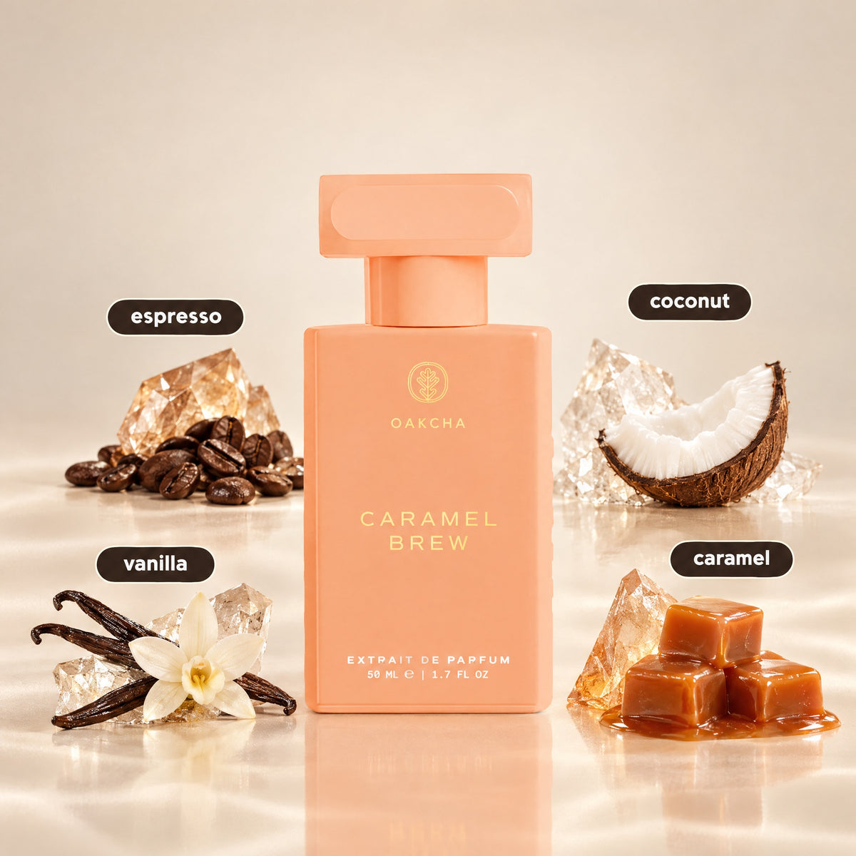 Caramel Brew bottle with notes