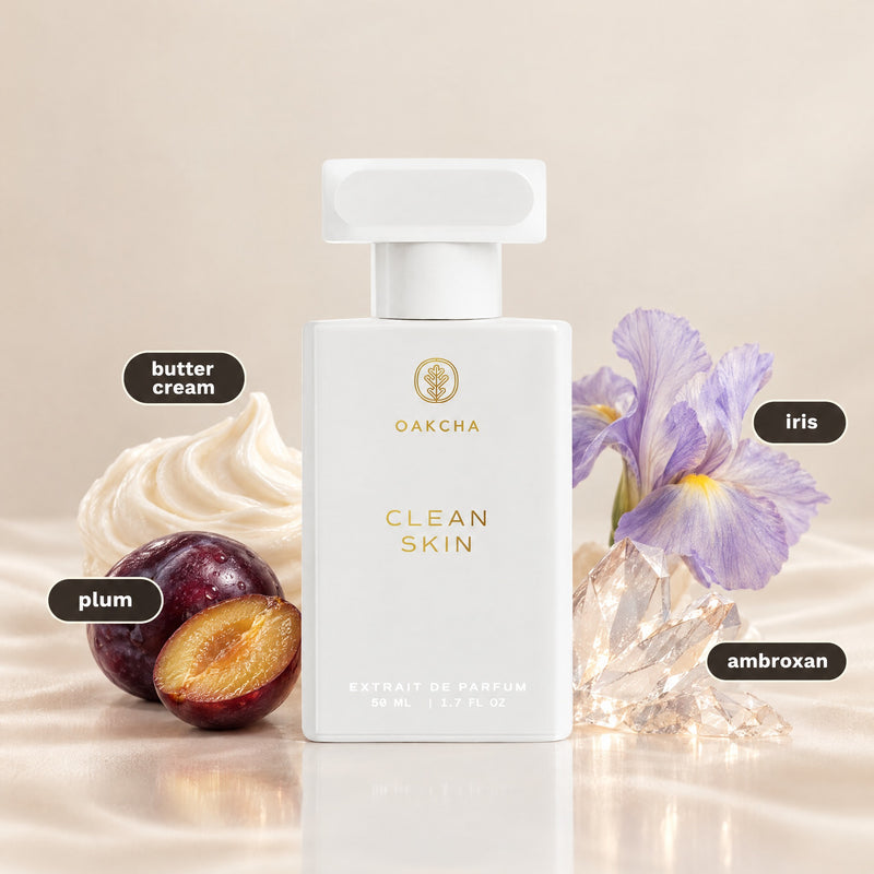 Clean Skin bottle with notes