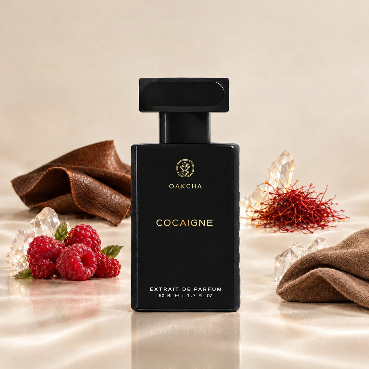 Cocaigne bottle with notes