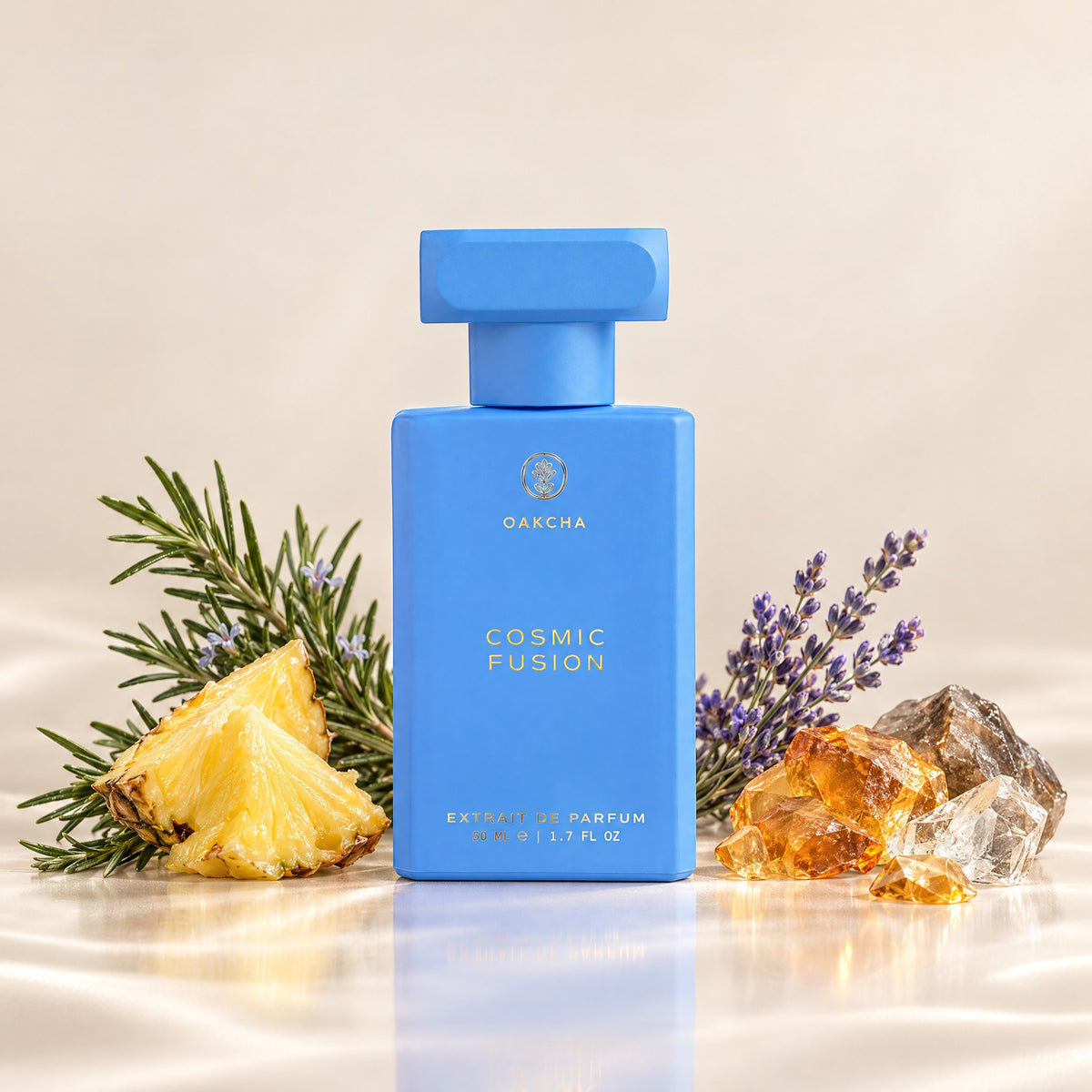 Cosmic Fusion bottle with notes