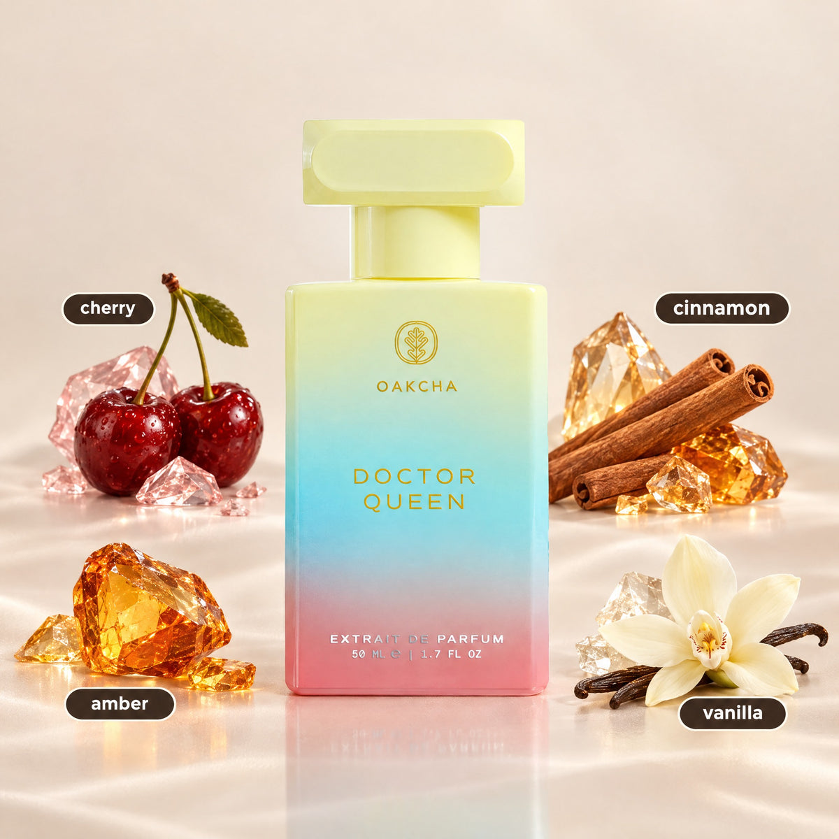 Doctor Queen bottle with notes