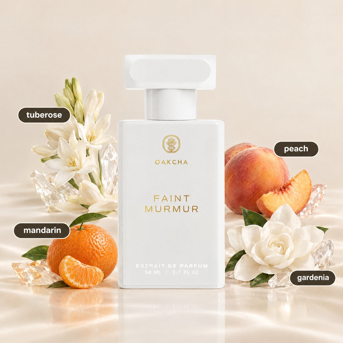 Faint Murmur bottle with notes