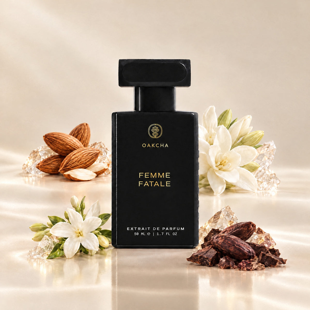 Femme Fatale bottle with notes
