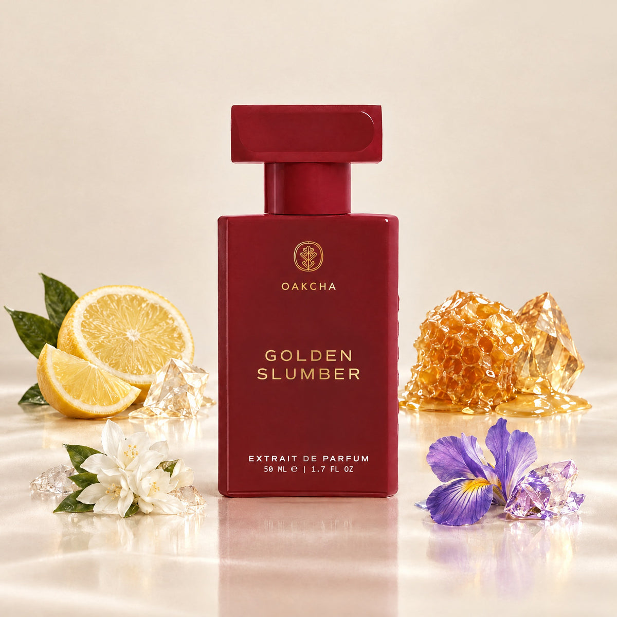 Golden Slumber bottle with notes