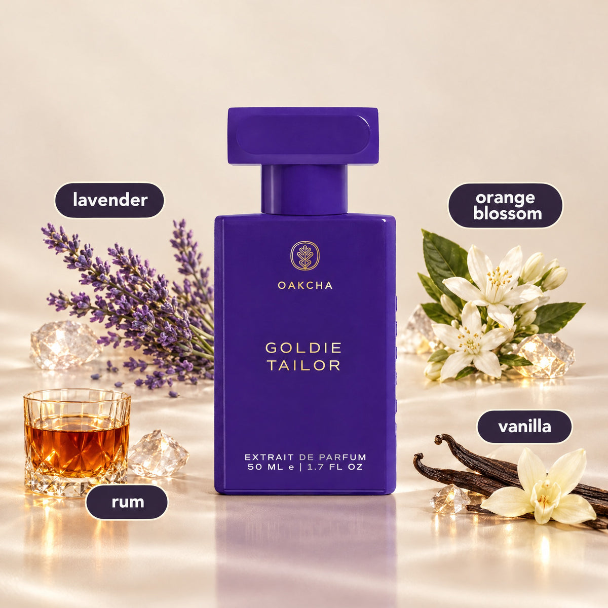 Goldie Tailor bottle with notes