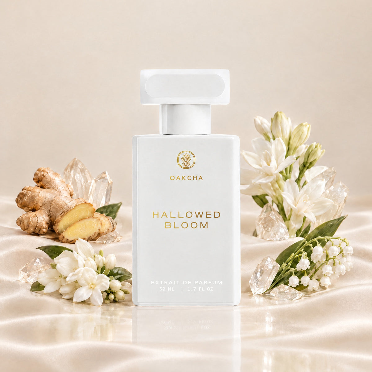 Hallowed Bloom bottle with notes