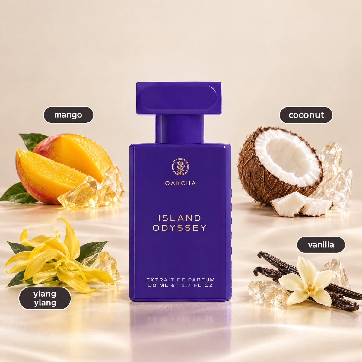 Island Odyssey bottle with notes