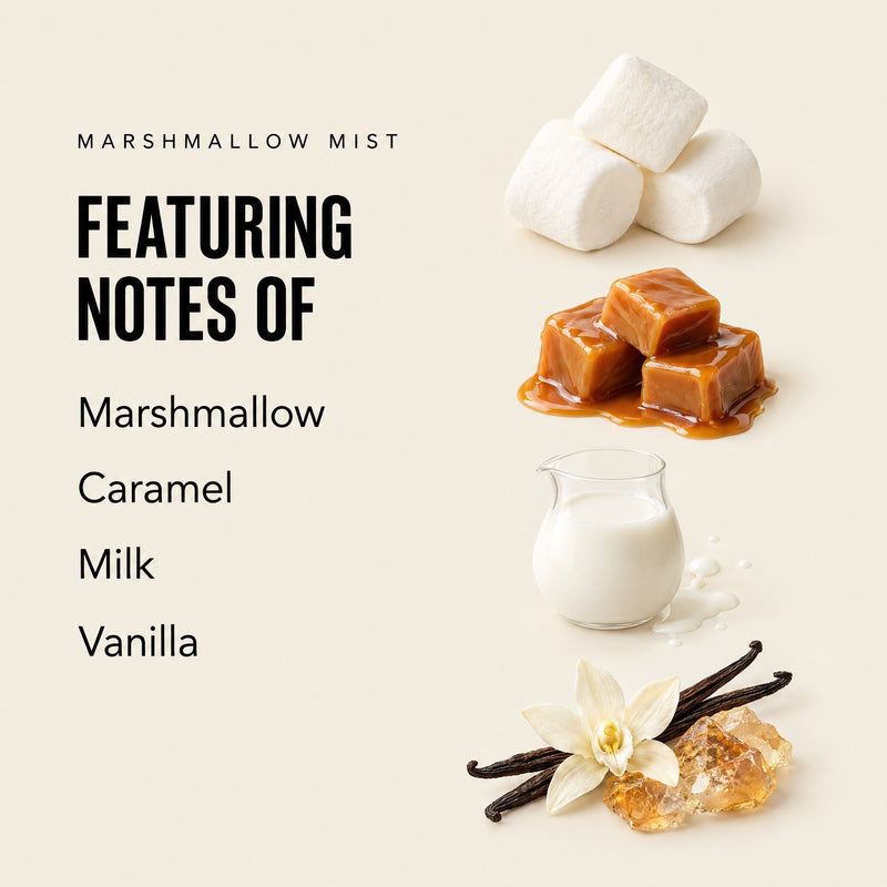 Marshmallow Mist featuring notes