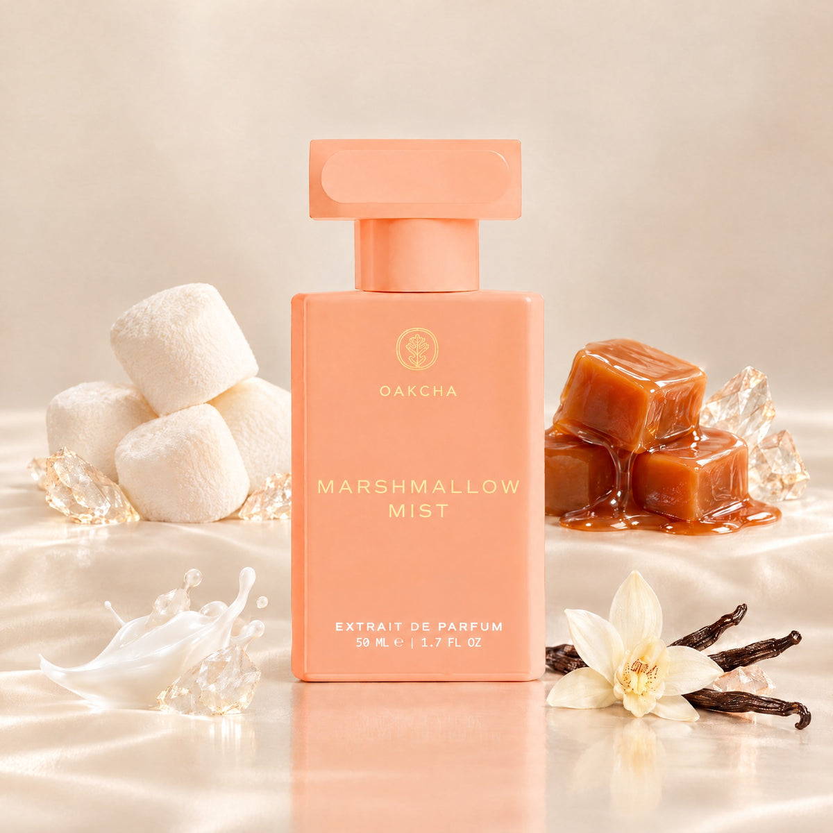 Marshmallow Mist bottle with notes