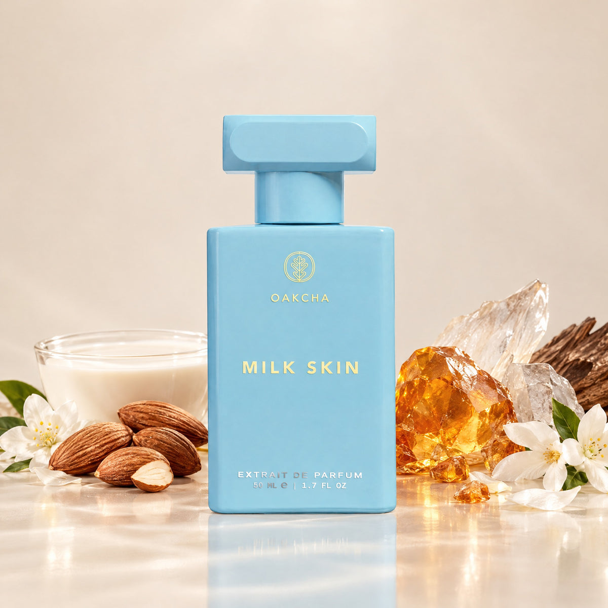 Milk Skin bottle with notes