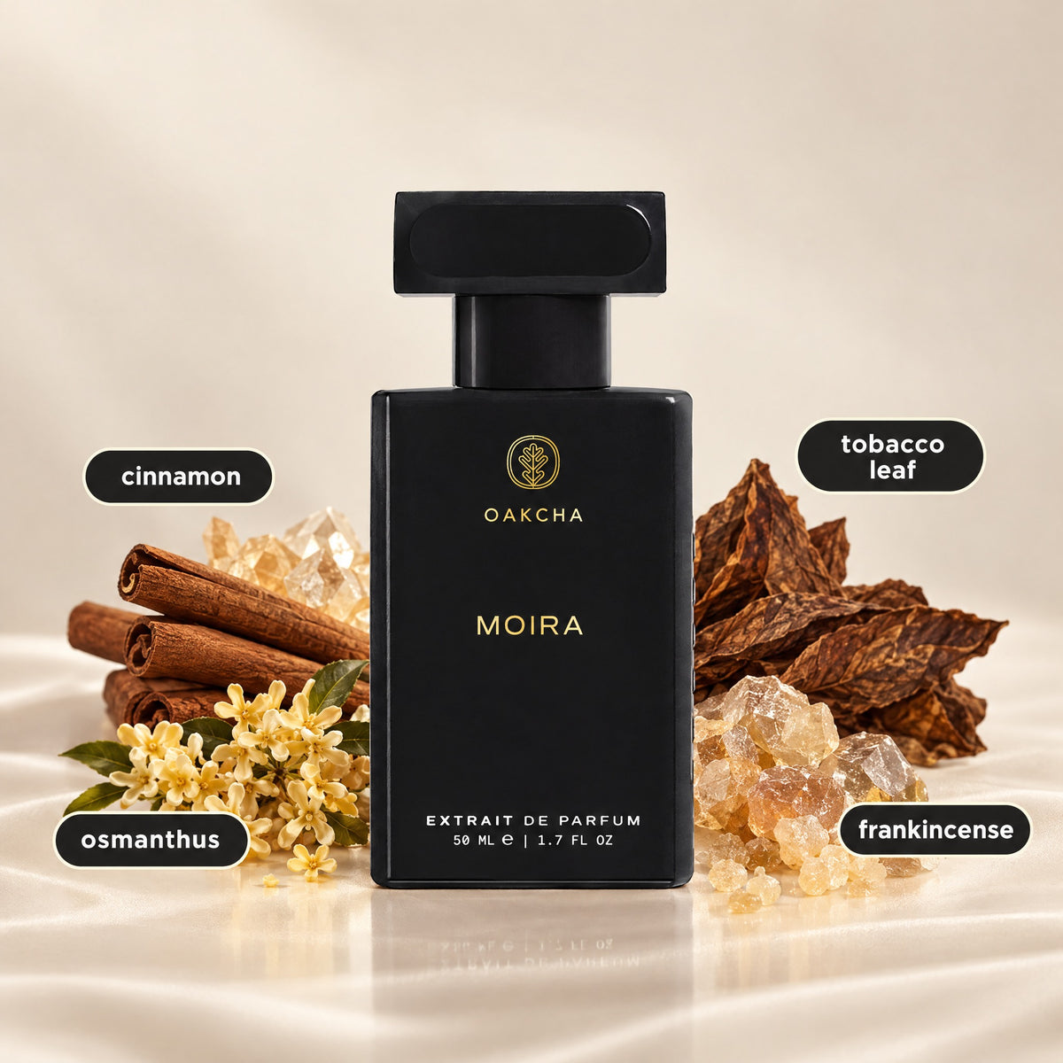 Moira bottle with notes