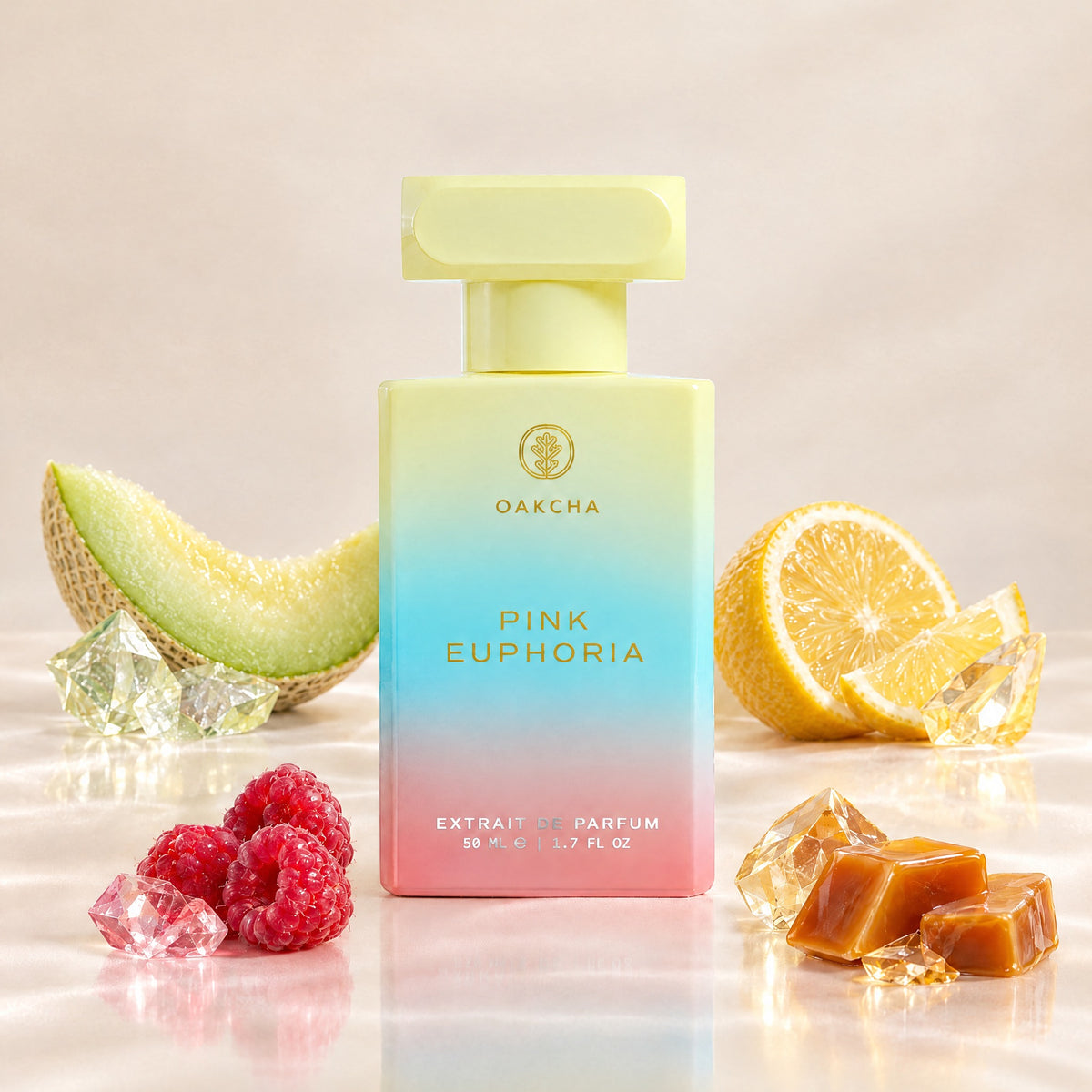 Pink Euphoria bottle with notes