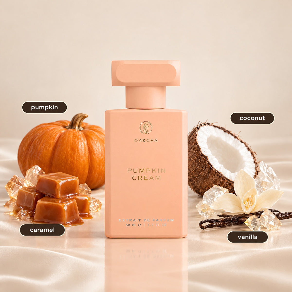 Pumpkin Cream bottle with notes