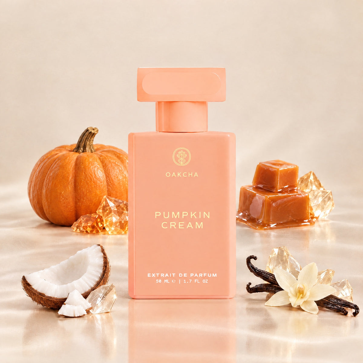 Pumpkin Cream bottle with notes