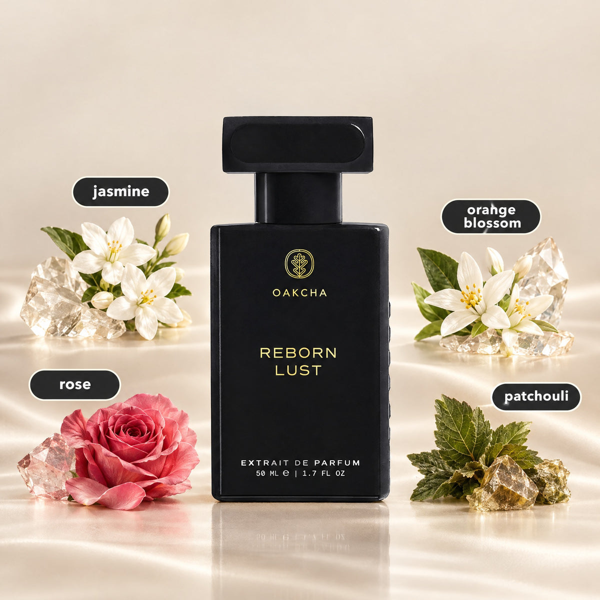 Reborn Lust bottle with notes