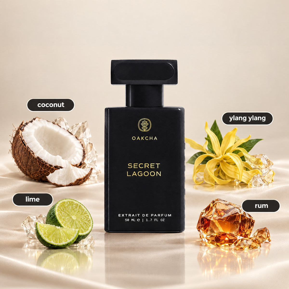 Secret Lagoon bottle with notes
