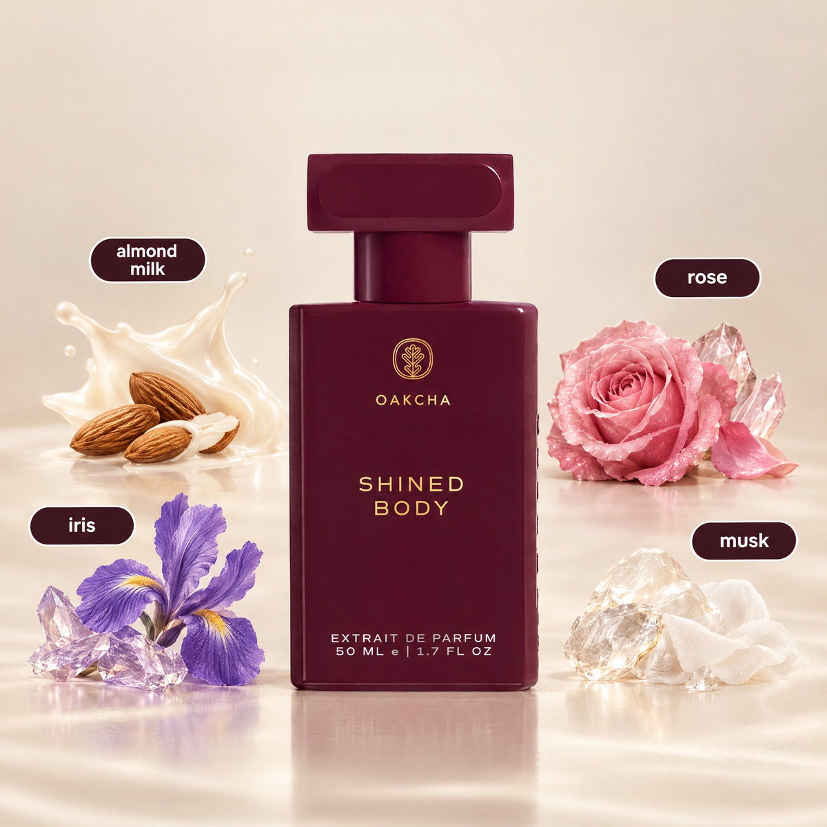 Shined Body bottle with notes