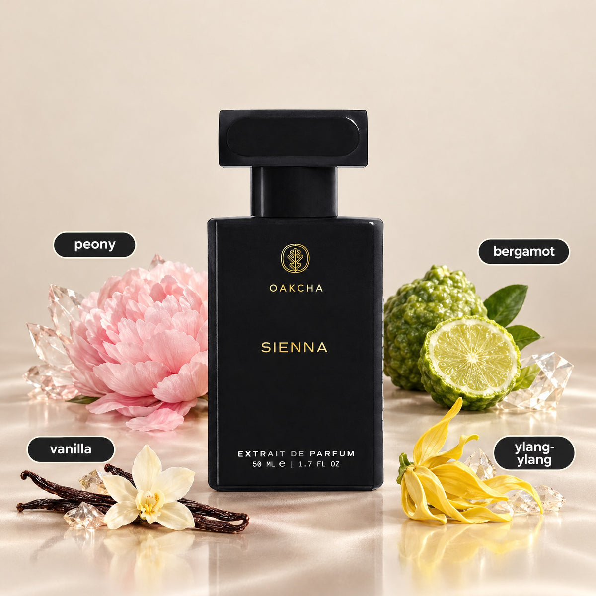Sienna bottle with notes