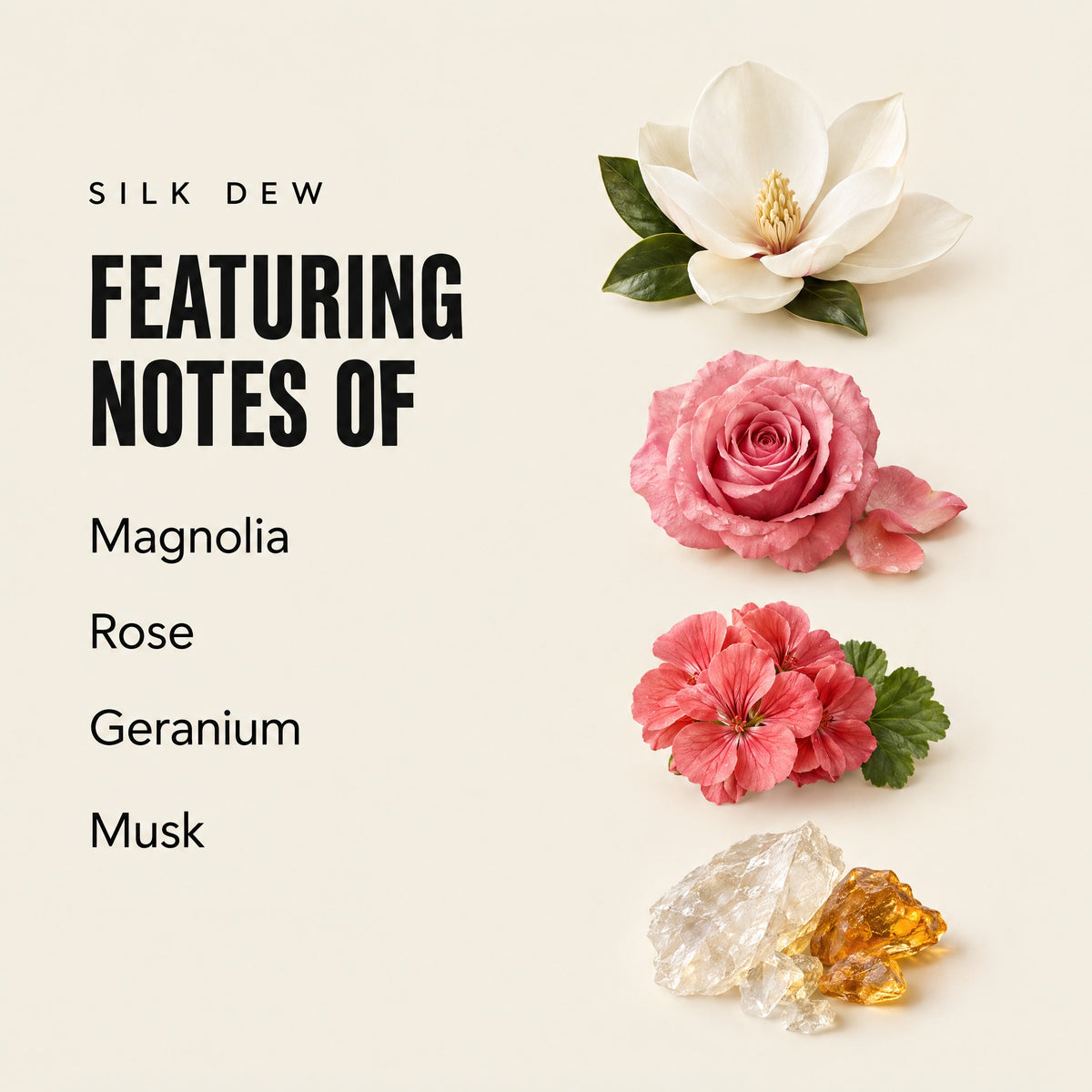 Silk Dew featuring notes