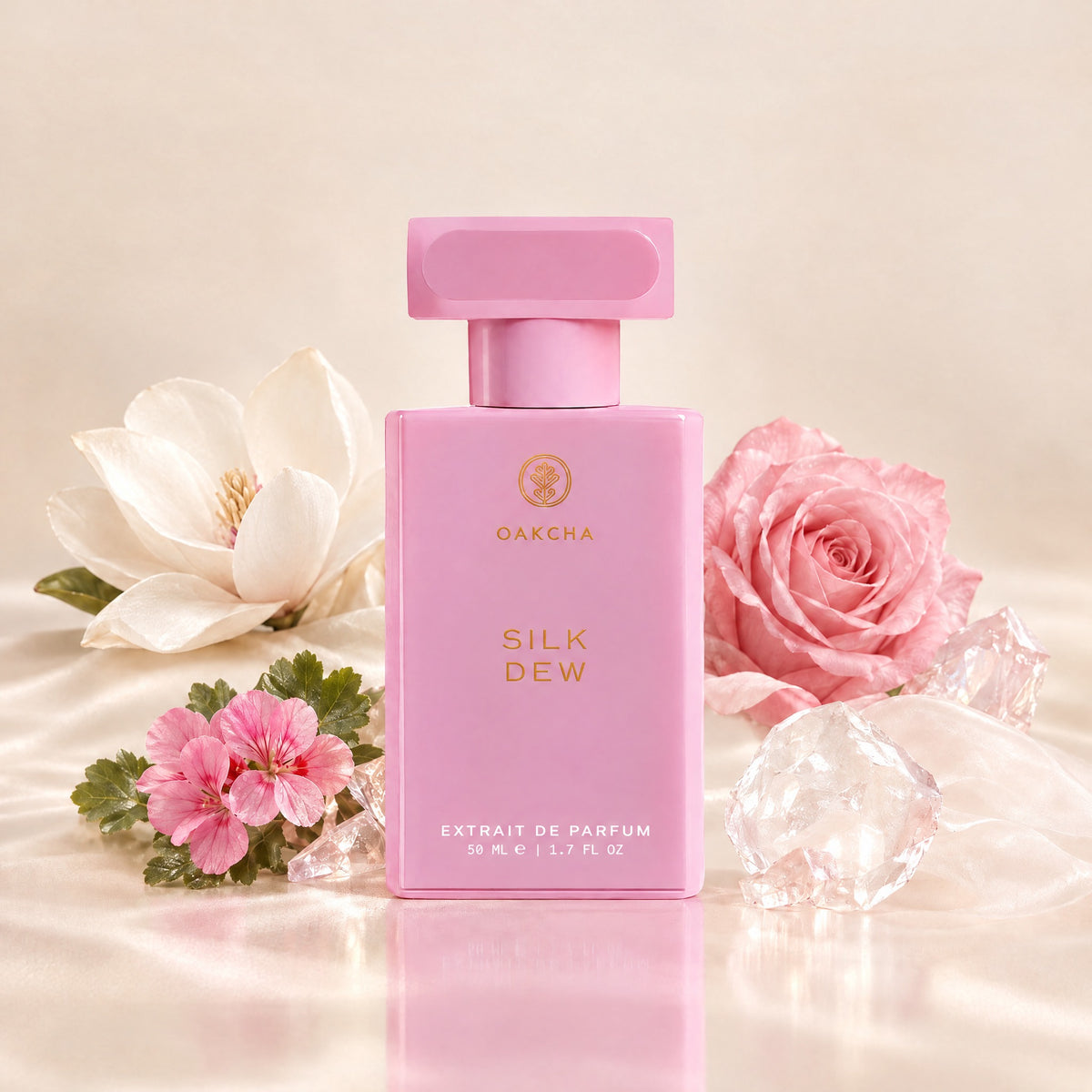 Silk Dew bottle with notes