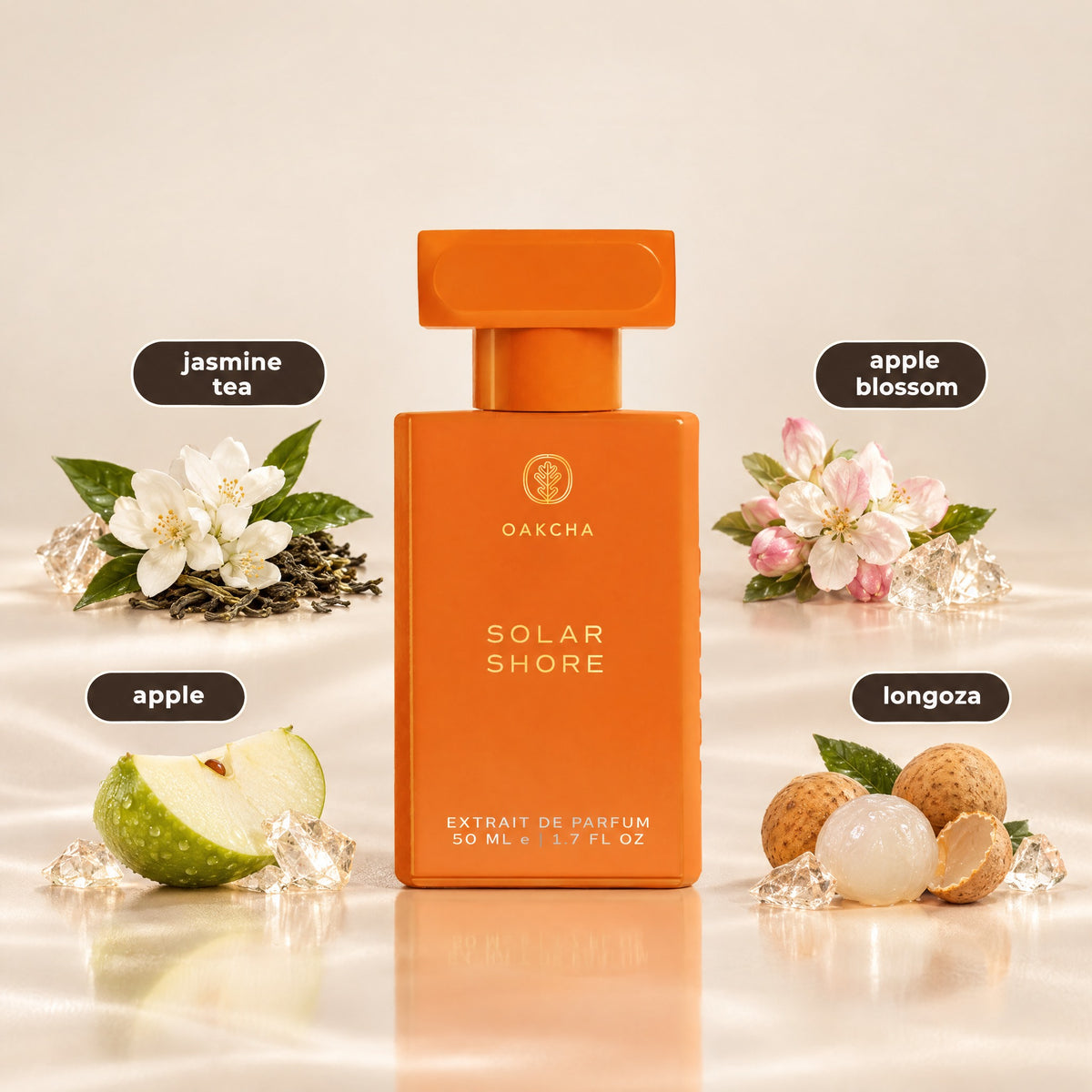 Solar Shore bottle with notes
