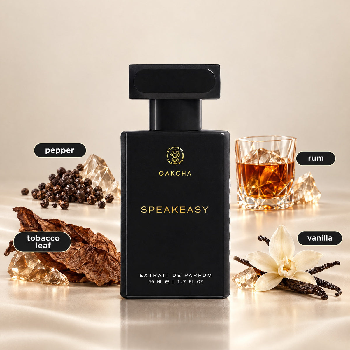 Speakeasy bottle with notes