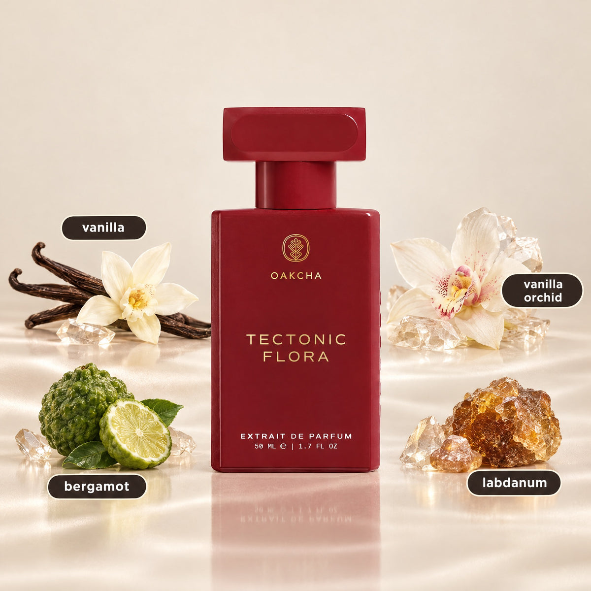 Tectonic Flora bottle with notes
