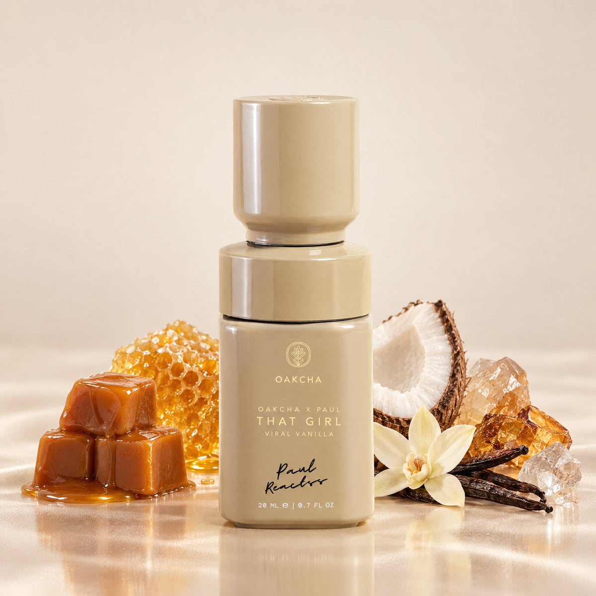 Viral Vanilla Perfume Oil bottle with notes