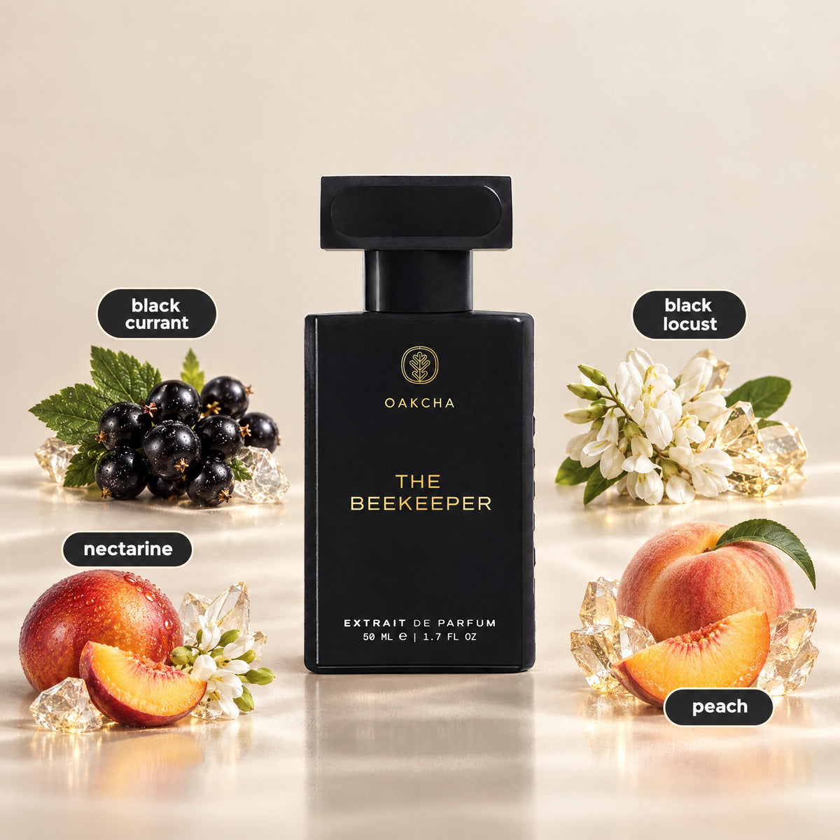 The Beekeeper bottle with notes