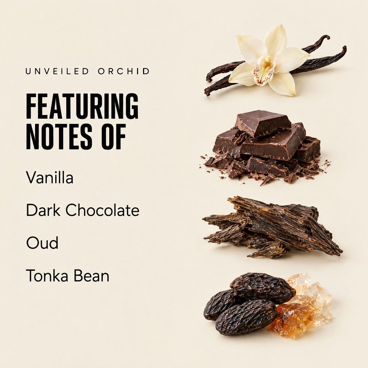 Unveiled Orchid featuring notes