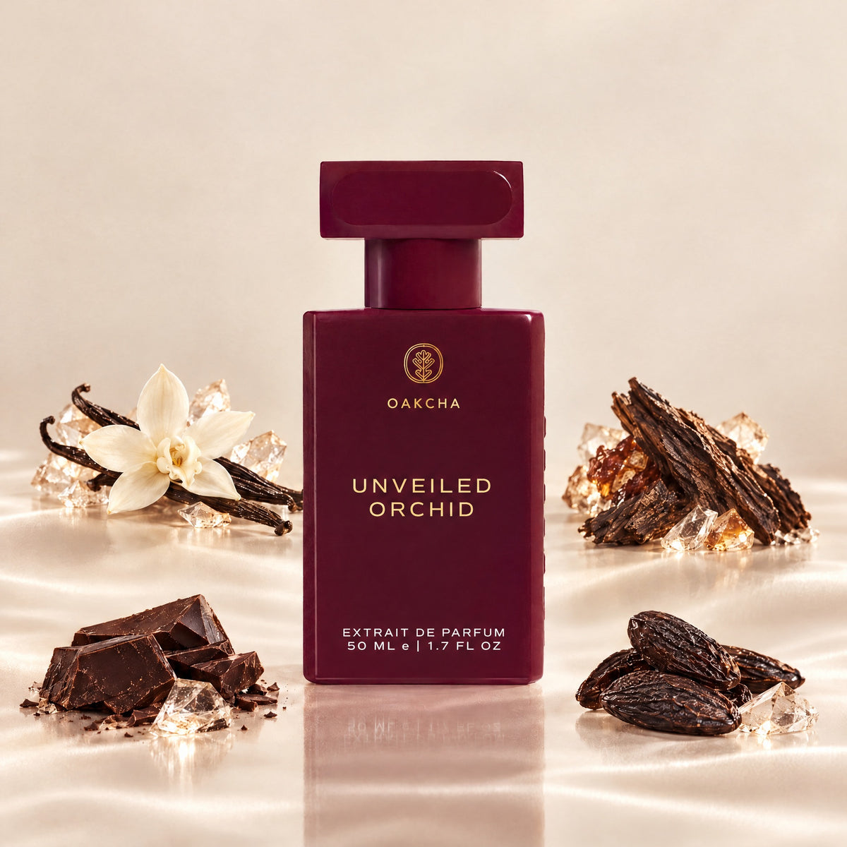 Unveiled Orchid bottle with notes