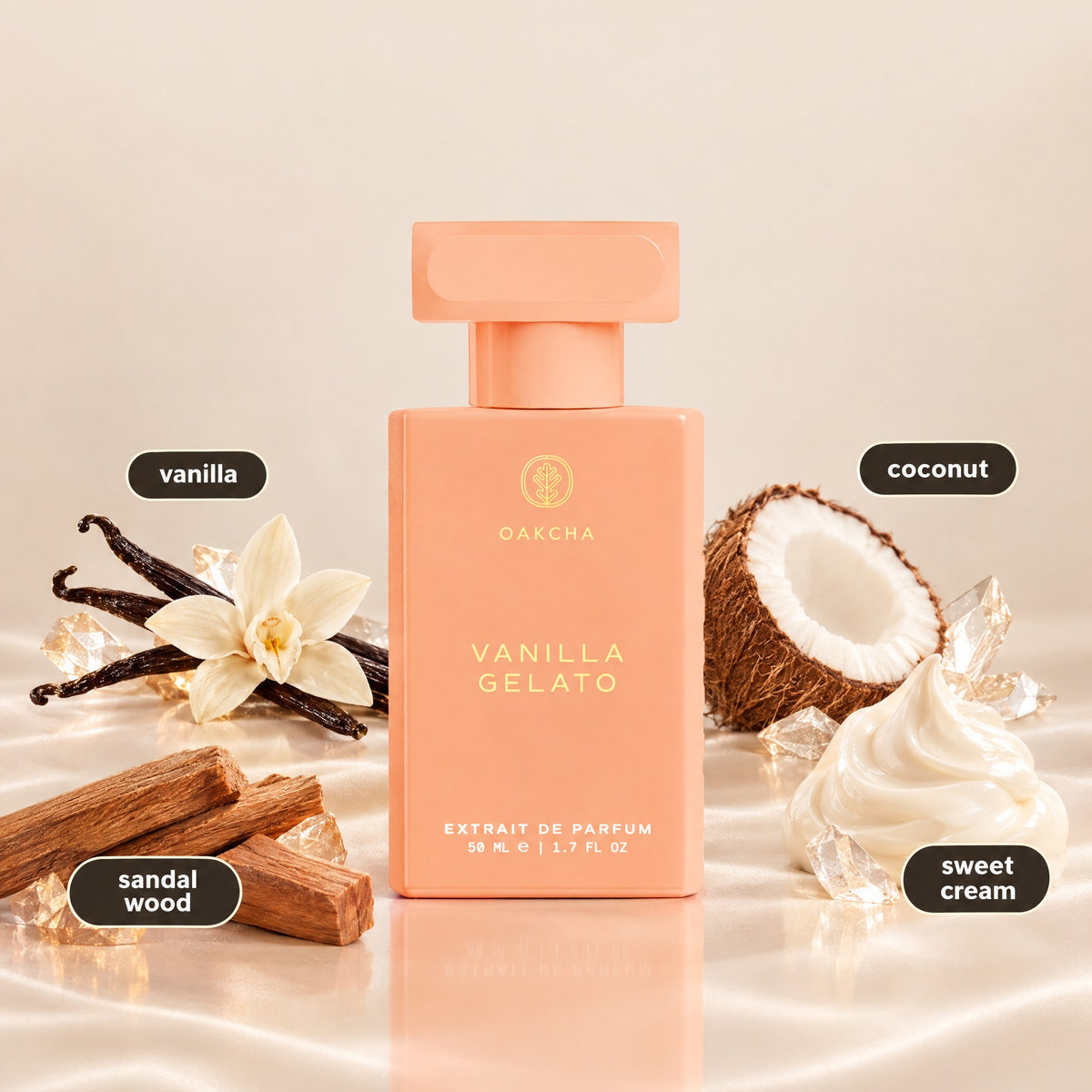 Vanilla Gelato bottle with notes
