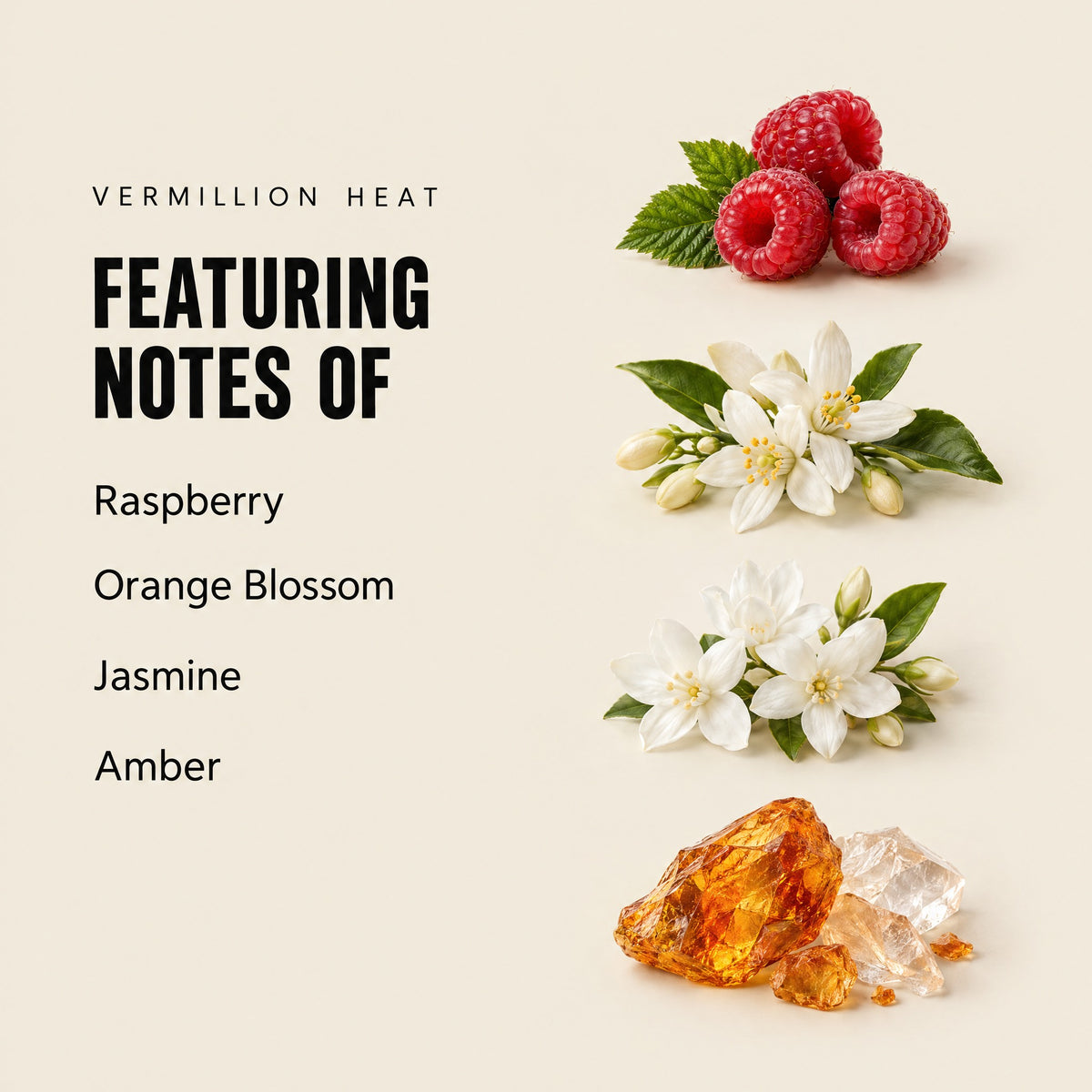 Vermillion Heat featuring notes