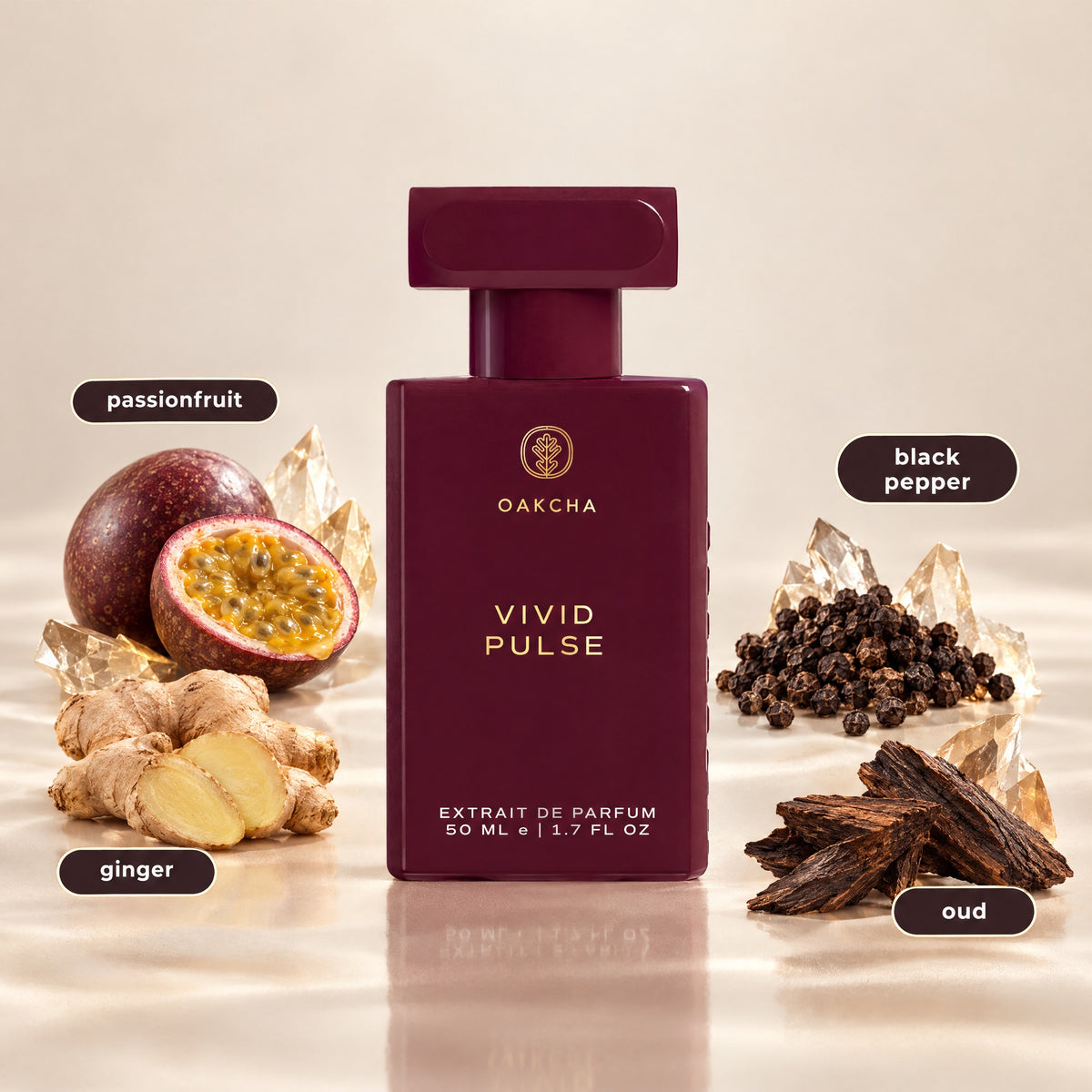 Vivid Pulse bottle with notes