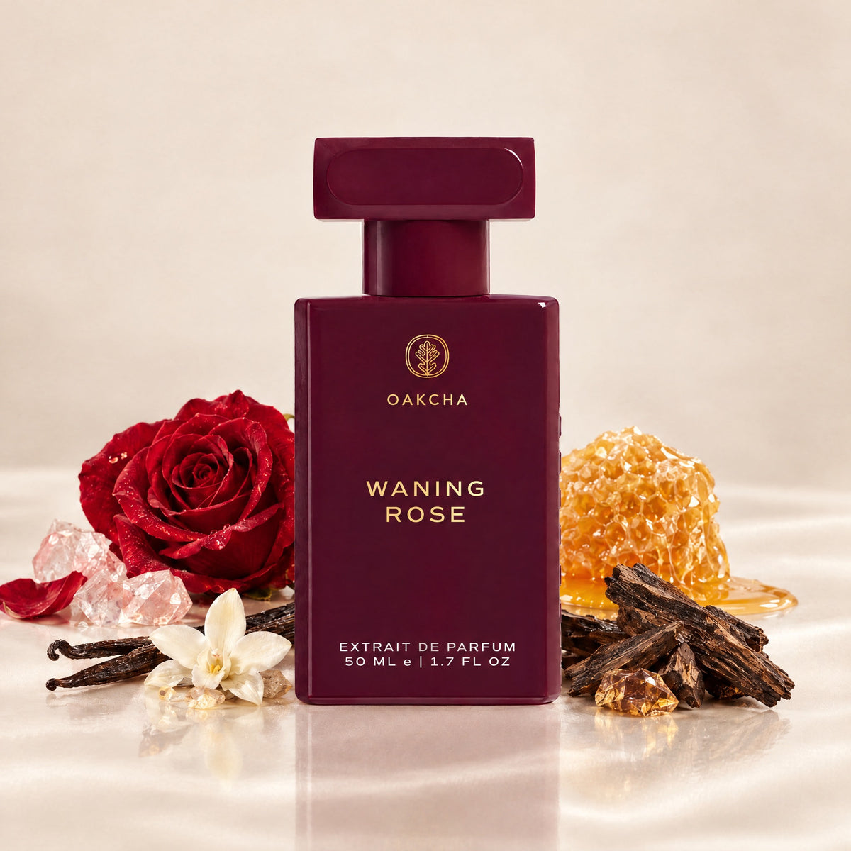 Waning Rose bottle with notes