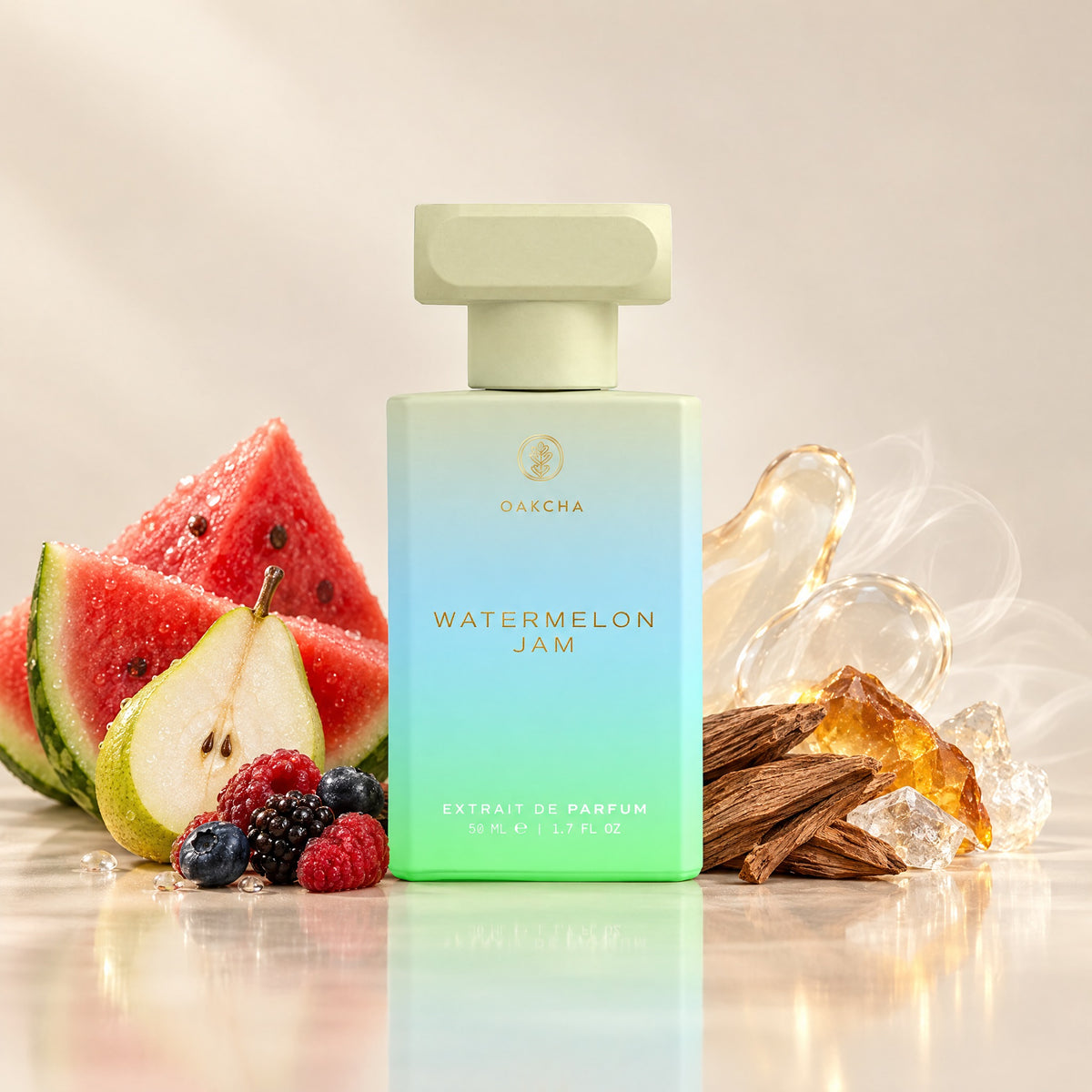 Watermelon Jam bottle with notes